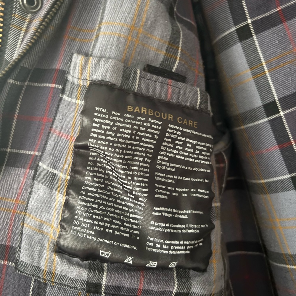 Barbour Men's Charcoal Field Jacket - read description - Picture 4 of 5